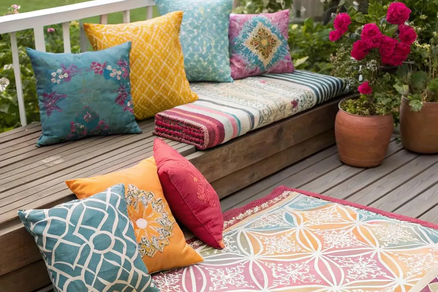 Giardino Estate Decorazioni Stile Cuscini Tappeti Outdoor Oggettistica