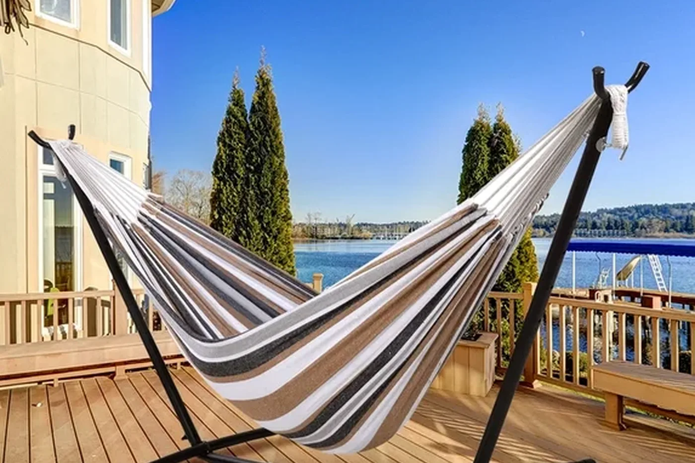 Giardino Estate Relax Tempo Libero Amache Dondoli Piscine Gonfiabili